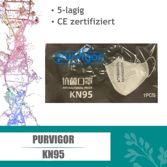 KN95 Purvigor - vergleichbare Atemschutzmaske nach Din FFP2 mit CE Zertifikat