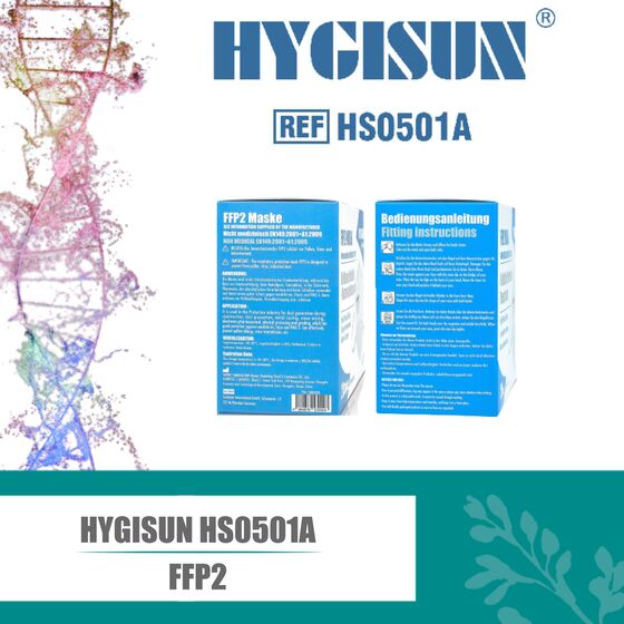 HYGISUN FFP2 Maske DEKRA Gutachten zertifiziert CE2797 EN149:2001+A1:2009 100 Stk.