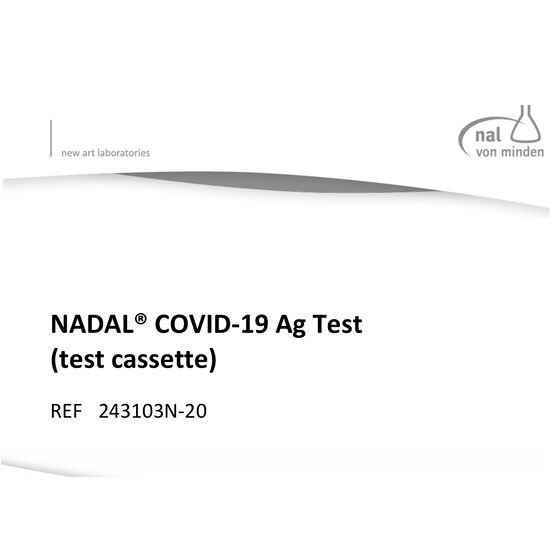 Nadal® COVID-19 Antigen-Schnelltest - 243103N-20 gelistet beim BfArM - Schnelltest von  nal von minden GmbH Anwendung NUR durch Fachpersonal!