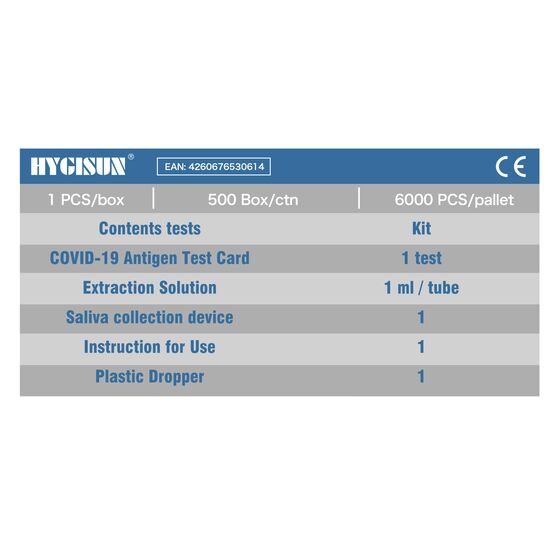 Der NEUE SPUCKTEST von HYGISUN COVID-19 Antigen Schnelltest - gelistet BfArM-01