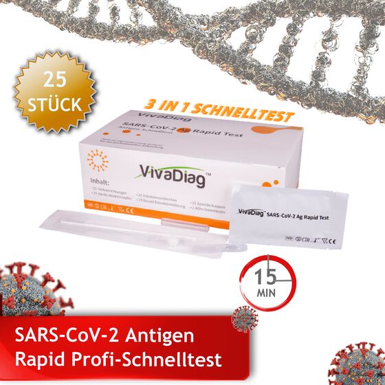 "VivaChek VivaDiag SARS-CoV2 Antigen-Schnelltest" Anwendung NUR durch Fachpersonal!