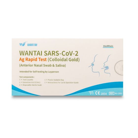 Wantai SARS-CoV-2 Antigen Laientest Speichel/Nasal - Sonderzulassung BfArM