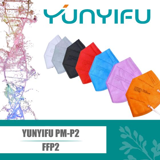 FFP2 Maske YUNYIFU PM-P2 zertifiziert und geprüft CE2163 - auf Wunsch in unterschiedlichen Farben