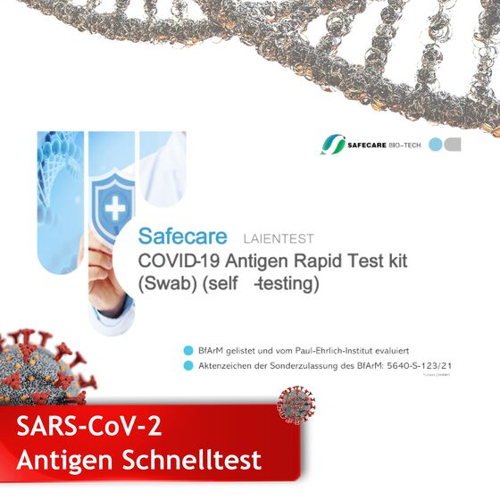5 Stk. Safecare Covid-19 Antigen nasal Schnelltest  Laientest Zulassung AT199/20