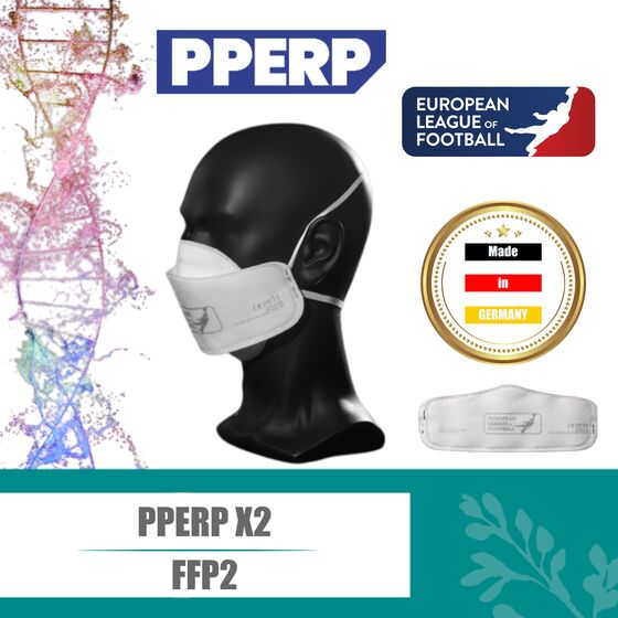 PPERP X2 Partikelfiltrierende FFP2 Halbmaske - MADE in GERMANY CE2834