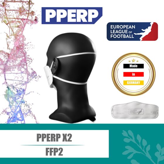 PPERP X2 Partikelfiltrierende FFP2 Halbmaske - MADE in GERMANY CE2834