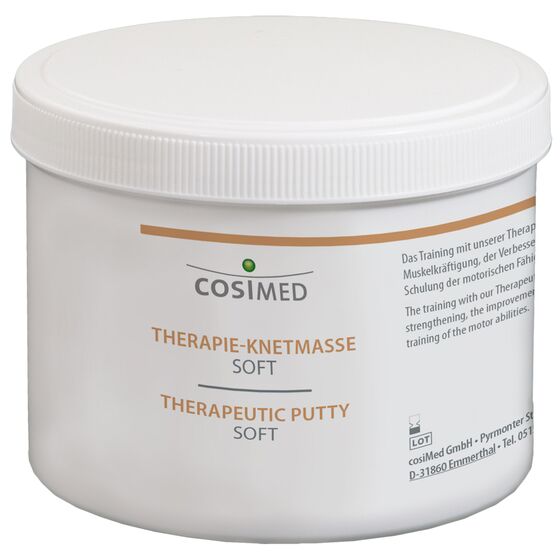 cosiMed Therapie-Knetmasse aus plastischen Siloxan-Elastomeren 500g Dose - Beige - soft/weich