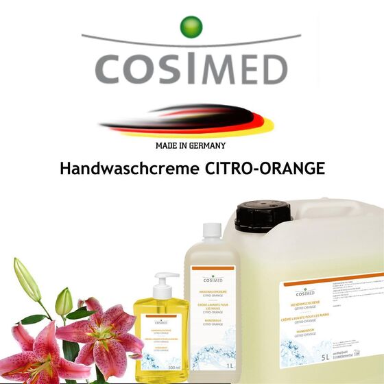 cosiMed Handwaschcreme CITRO-ORANGE 500 ml mit Dosierspender