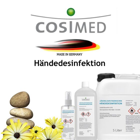 cosiMed Lösung zur hygienischen Händedesinfektion 100 ml Flasche mit Klappscharnier