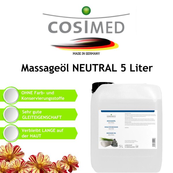 cosiMed Massageöl Neutral - 5 l