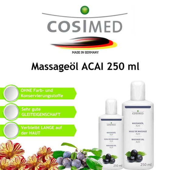 cosiMed Massageöl ACAI 250 ml Flasche