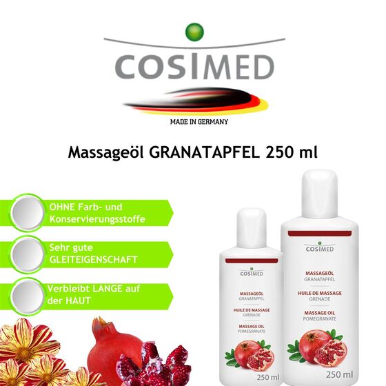 cosiMed Massageöl GRANATAPFEL 250 ml Flasche