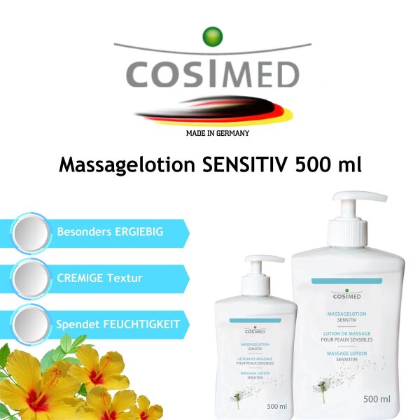 cosiMed Natürliche Massagelotion Sensitiv - 500 ml