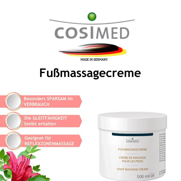 cosiMed Fuß-Massagecreme - 500 ml Dose