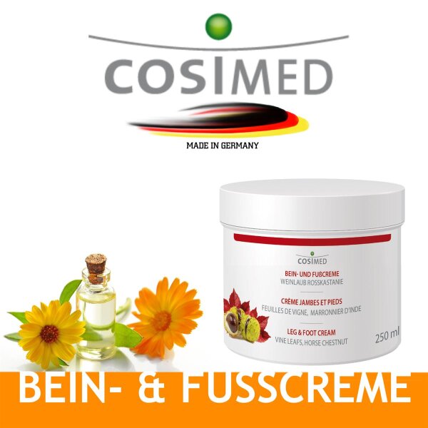 cosiMed Bein- und Fußcreme  WEINLAUB-ROSSKASTANIE 250 ml Dose