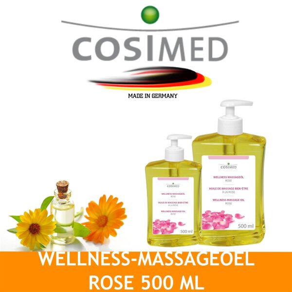 cosiMed Wellness-Massageöl Rose - 500 ml