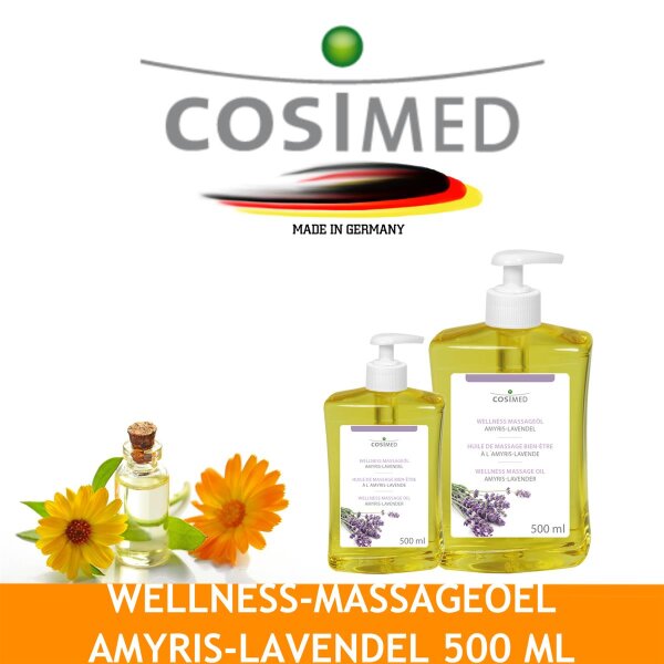 cosiMed Wellness-Massageöl Amyris-Lavendel - 500 ml