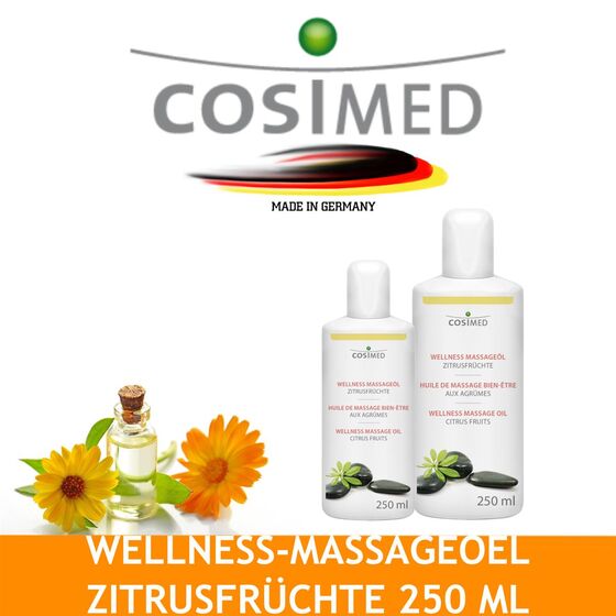 cosiMed Wellness-Massageöl ZITRUSFRÜCHTE 250 ml Flasche