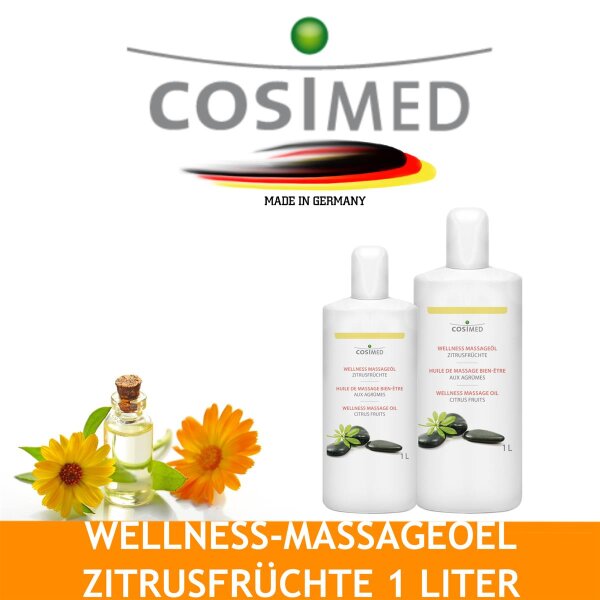 cosiMed Wellness-Massageöl Zitrusfrüchte - 1 l