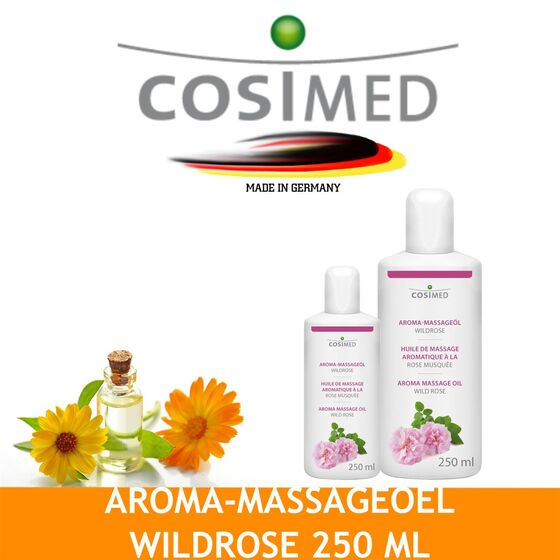 cosiMed Aroma-Massageöl WILDROSE 250 ml Flasche