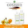 cosiMed Aroma-Massageöl GINKGO-LIMETTE 1 Liter Flasche