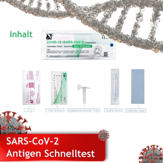 5 Stück DEEPBLUE® LOLLI-Schnelltest COVID-19 (SARS-CoV-2) Antigen Schnelltest Laientest BfArM CE1434