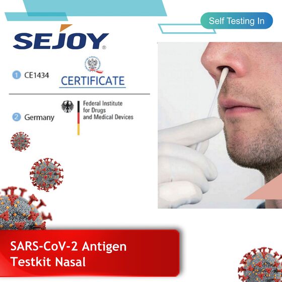Sejoy SARS-CoV-2 Antigentest zur Eigenanwendung geeignet - Nasal