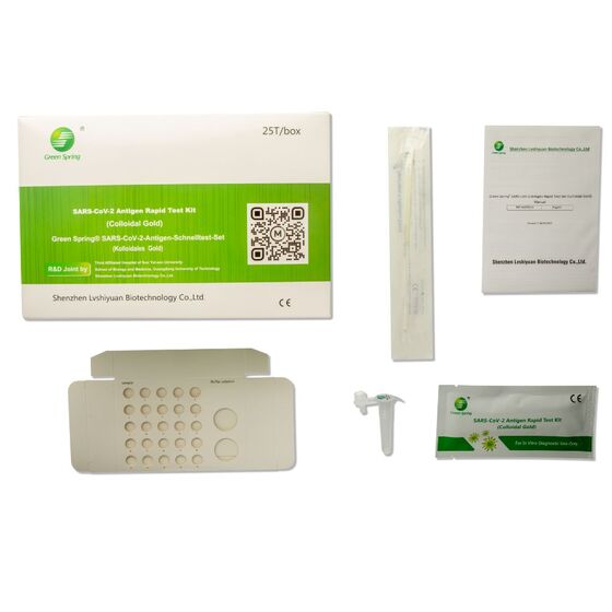 Green Spring 4in1 Antigen-Rapid Schnelltest-Set  BfArM AT417/20 Anwendung NUR durch Fachpersonal!