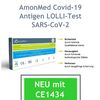 100x AmonMed COVID-19 Corona Antigen Schnelltest Kit (Colloidal Gold) - erster CE zertifizierter Lollitest (CE1434) 