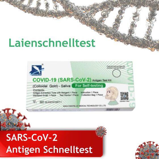 1x DEEPBLUE® LOLLI-Schnelltest COVID-19 (SARS-CoV-2) Antigen Schnelltest Laientest BfArM CE1434 