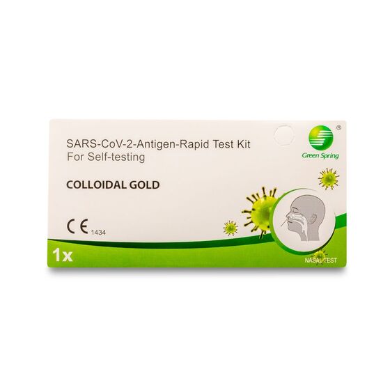 1x Green Spring SARS-CoV-2-Antigen Laien-Selbsttest (Kolloidales Gold) zertifiziert CE1434 