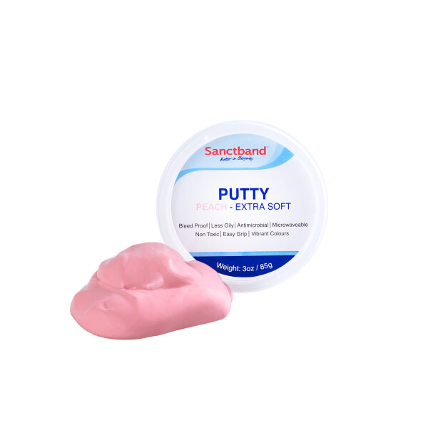 cosiMed Sanctband Therapie-Knetmasse extra leicht / Pfirsich MEDIZINPRODUKT, 85 g Dose