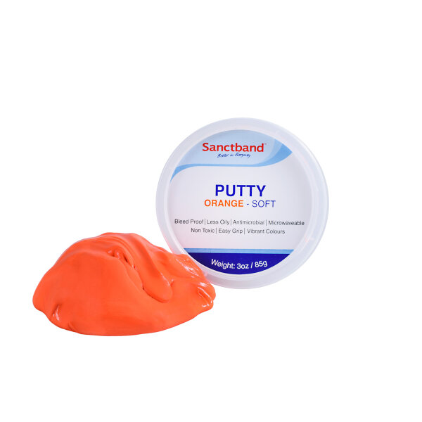 cosiMed Sanctband Therapie-Knetmasse leicht / Orange MEDIZINPRODUKT, 85 g Dose