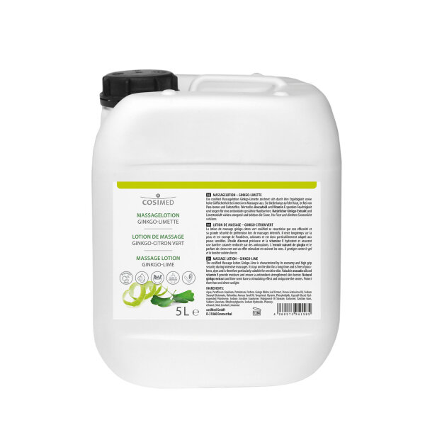 cosiMed Massagelotion Ginkgo-Limette 5 Liter