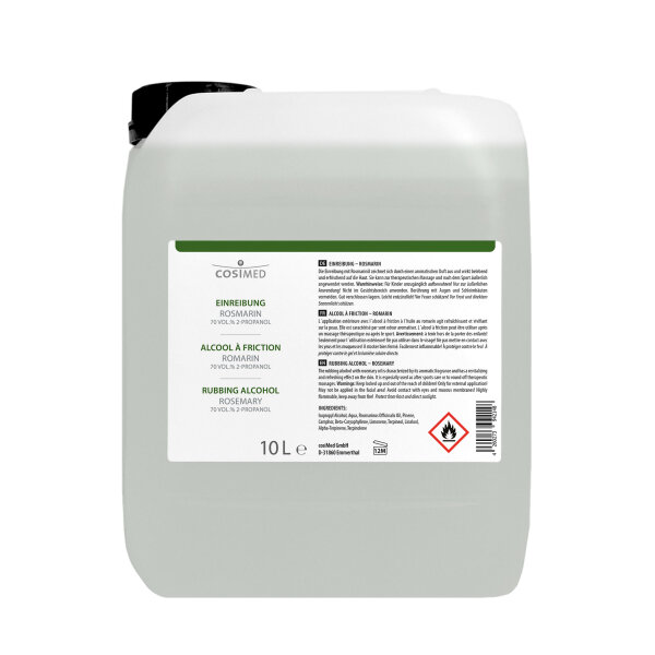 cosiMed Einreibung Rosmarin (70 Vol.% 2-Propanol) 10 Liter Kanister