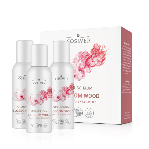 cosiMed Duschschaum Blossom Wood 3 x 100 ml